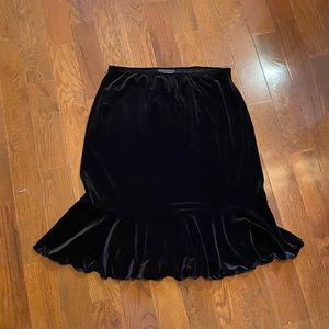 Velvet skirt